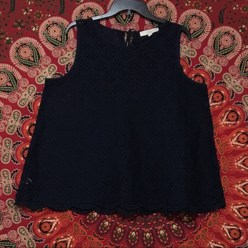 NWOT Beautiful Navy Blue Top